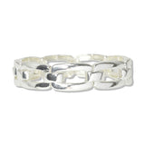 112851, RECTANGULAR CHAIN LINK STRETCH BRACELET