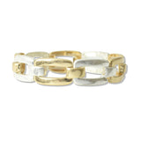 112851, RECTANGULAR CHAIN LINK STRETCH BRACELET
