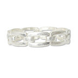 112851, RECTANGULAR CHAIN LINK STRETCH BRACELET