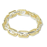 112855, GEOMETRIC PAPERCLIP LINK STRETCH BRACELET