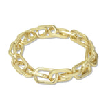112855, GEOMETRIC PAPERCLIP LINK STRETCH BRACELET