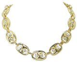 112855, MARINER LINK CRYSTAL ACCENT NECKLACE