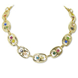 112855, MARINER LINK CRYSTAL ACCENT NECKLACE