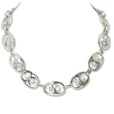 112855, MARINER LINK CRYSTAL ACCENT NECKLACE