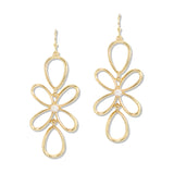 112897, OPENWORK FLORAL WIRE DANGLE EARRINGS