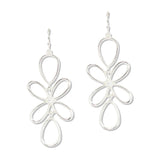 112897, OPENWORK FLORAL WIRE DANGLE EARRINGS