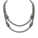 112954, DOUBLE STRAND NAVAJO STYLE BEAD NECKLACE