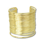 112992, WIDE MULTI STRAND WIRE CUFF BRACELET