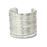 112992, WIDE MULTI STRAND WIRE CUFF BRACELET