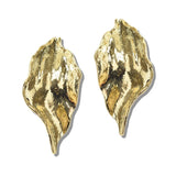 112998, SCULPTURAL ORGANIC PETAL STATEMENT EARRINGS