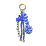 113012, GAMEDAY SPIRIT FOOTBALL POM POM BAG CHARM