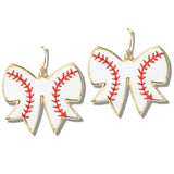 113093, GAMEDAY SPORTS BOW DANGLE ARRINGS