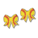 113094, GAMEDAY SPORTS BOW STUD EARRINGS