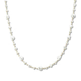 113099, ORAGANIC BAROQUE PEARL BEADED STRAND NECKLACE