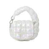 113112, QUILTED PUFFER MINI CLIP COIN POUCH