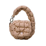 113112, QUILTED PUFFER MINI CLIP COIN POUCH