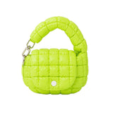 113112, QUILTED PUFFER MINI CLIP COIN POUCH