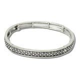 113115, WESTERN CHECKERED GRID STRETCH BRACELET