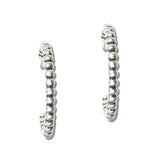 113120, WESTERN ANTIQUE BEADED C-HOOP EARRINGS
