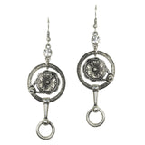 113151, WESTERN HERITAGE LINK FLOWER DANGLE EARRINGS