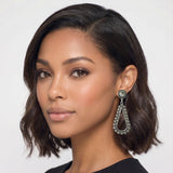 113158, WESTERN SUNBURST CONCHO TEARDROP EARRINGS