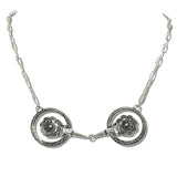 113161, WESTERN HERITAGE LINK FLOWER NECKLACE