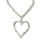 113162, WESTERN OPEN HEART STATEMENT PENDANT NECKLACE