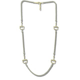 113177, 14K GOLD PLATED 36" LONG HERITAGE LINK NECKLACE