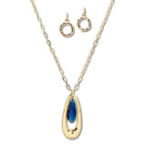 113210, METALLIC SCULPTURAL LONG PENDANT NECKLACE