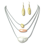 113222, ORGANIC PEBBLE MULTI STRAND NECKLACE
