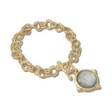 113234, GEOMETRIC FACETED CHARM TOGGLE BRACELET