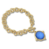 113234, GEOMETRIC FACETED CHARM TOGGLE BRACELET