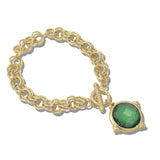 113234, GEOMETRIC FACETED CHARM TOGGLE BRACELET