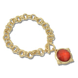 113234, GEOMETRIC FACETED CHARM TOGGLE BRACELET