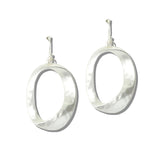 113246, TWISTED MOBIUS OVAL DROP EARRINGS