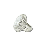 113279, TEXTURED CAVIAR AND FAUX PEARL STRETCH RING