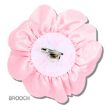 113286, OVERSIZED FABRIC FLOWER STATEMENT BROOCH AND HAIR CLIP