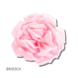 113287, FABRIC FLOWER STATEMENT BROOCH AND HAIR CLIP