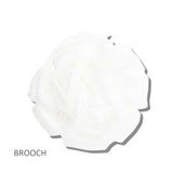 113287, FABRIC FLOWER STATEMENT BROOCH AND HAIR CLIP