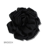 113287, FABRIC FLOWER STATEMENT BROOCH AND HAIR CLIP