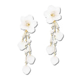 113358, BLOSSOM CASCADING PETAL CHANDELIER DROP EARRINGS