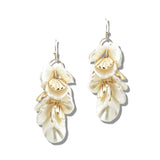 113363, CASCADING ORGANIC PETAL CHANDELIER DROP EARRINGS