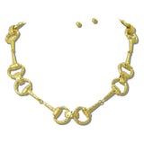 113392, WATER RESISTANT 24K GOLD TONE HERITAGE LINK NECKLACE