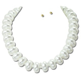 113394, WATER RESISTANT CHUNKY PEARL STRAND NECKLACE