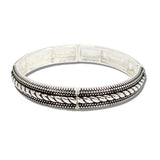 113444, VINTAGE TWISTED ROPE STRETCH BRACELET