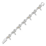 113457, SCULPTED HUMMINGBIRD LINK MAGNETIC BRACELET