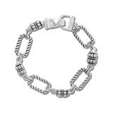 113460, TWISTED CABLE PAPERCLIP LINK MAGNETIC LINK BRACLEET