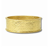 113497, WATER RESISTANT 24K GOLD TONE HALF CUSHION PEARL STRETCH BRACELET