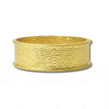 113498, WATER RESISTANT 24K GOLD TONE HALF OVAL PEARL STRETCH BRACELET