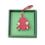 113502, CRYSTAL PAVE DOME STUD AND POLISHED HALF HOOPS EARRING SET CHRISTMAS GIFT BOX